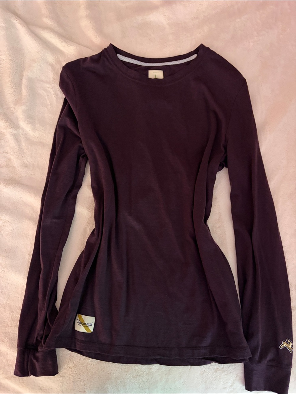 Tracksmith Long Sleeve Top - Deep Plum
